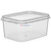 Контейнер для пресервов/мёда 400мл, "банка", прямоугольный 120х91х58мм., полупрозрачный, ПП