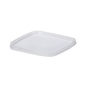 Крышка к контейнеру для пресервов [ведру] 130х130 мм, прозр., ПП, 400 шт/кор "Перинт" 400 шт/упак РОССИЯ Крышка 131 квадрат