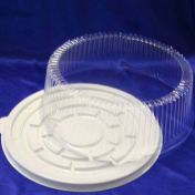 Упаковка для торта [крышка] d268хh111[d240хh100] мм, прозр., ОПС, 150 шт/кор "Комус" 150 шт/упак РОССИЯ Т-245/1К (Т)