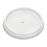 Крышка d 95мм, плоская, прозрачный, центральное отверстие
