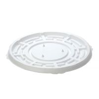 Упаковка для торта [дно] d266хh13[d233хh8] мм, бел., ПС, 100 шт/кор "Комус" 100 шт/упак РОССИЯ Т-235/2ДШ БЕЛАЯ ЭКОН