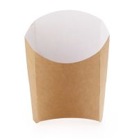 Коробка для картофеля фри 126х50х135 мм, L, крафт-бел., карт., 50 шт/упак "OSQ" Fry 700 шт/кор РОССИЯ OSQ FRY L (K)