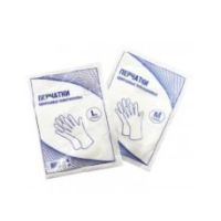Перчатки одноразовые, размер L, 12 мкм, прозр., ПЭ, 50 пар/упак 100 упак/кор КИТАЙ 500-400