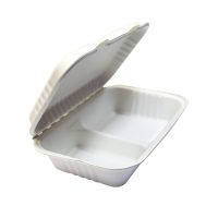 Ланч-бокс 2-секц. 249х163х64 мм, бел., сах.тростник, 50 шт/упак "GREEN MYSTERY" 250 шт/кор КИТАЙ TM-B109