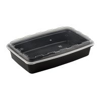 Контейнер 1300 мл 1-секц. 250х168х50 мм, крышка в компл., черн., ПП, 100 шт/кор "Aerosnab" 100 шт/упак РОССИЯ 1267Ч