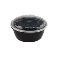 Контейнер 950 мл, круглый, чёрный