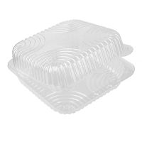 Упаковка прям. внеш. 223х218х84мм, внутр. 180х180х80 мм, 0,5кг, прозрачная, ОПС (129896)