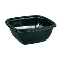 Контейнер квадратный 126х126х50мм, 375 мл, черный	53720
