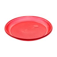 Тарелка d 205мм, красная, 100 штук
