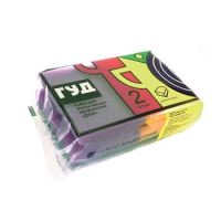 Губки для посуды профилированные "Дуэт" 70х90х42мм, поролон 2сл.