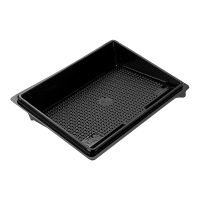 Контейнер для суши, прямоугольный 183х128х30мм чёрный