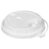 Крышка для стаканов, для холодного и горячего, d 80 мм, белая
