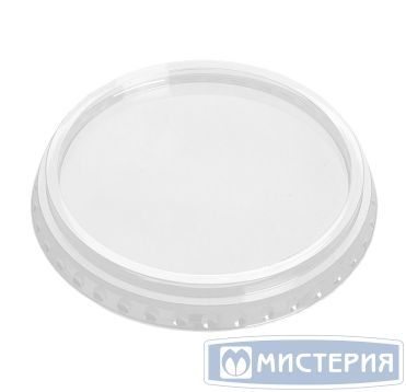 Крышка d 95мм, плоская, прозрачная, без отверстия
