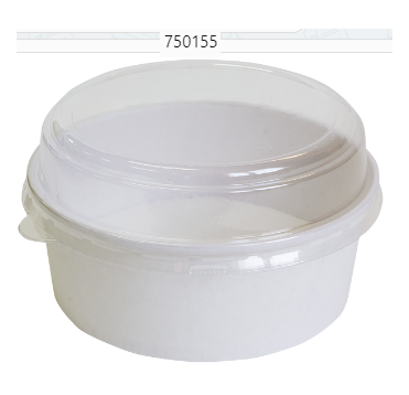 Крышка к контейнеру купол. d150хh35 мм, прозр., ПЭТ, 50 шт/упак "Kado-Prim" 300 шт/кор РОССИЯ 750155