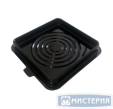 Упаковка для кондит. изделий [дно] 92х92х9 [70х70х9] мм, коричн., ПЭТ, 600 шт/кор 600 шт/упак РОССИЯ