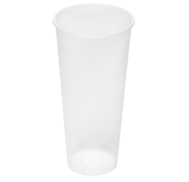 Стакан 650 миллилитров, Универсальный, прозрачн.матовый., ПП