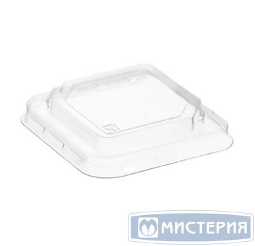 Крышка для контейнера, квадратная., 80х80х15мм, прозрачная
