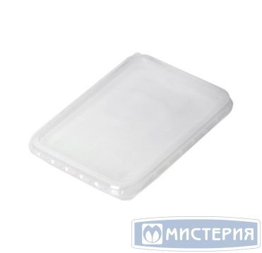 Крышка прямоугольная, 186x132х7мм, полупрозрачная ПП