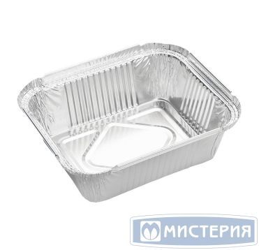 Форма алюминиевая 1-секц. 430 мл 144х119х40 мм, без крышки, алюм., 50 шт/упак 1 200 шт/кор РОССИЯ R28L