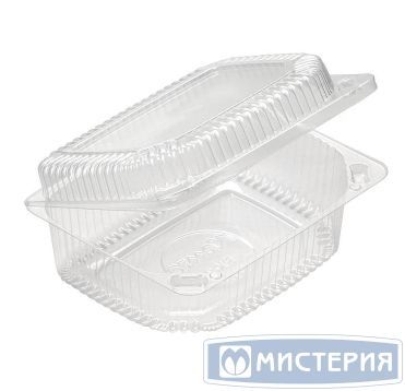 Упаковка для кондит. изделий 440 мл, 1-секц. 124х97х48[115х87х44] мм, неразъем.крышка, прозр., ОПС, 765 шт/кор "Комус" 765 шт/упак РОССИЯ РК-3