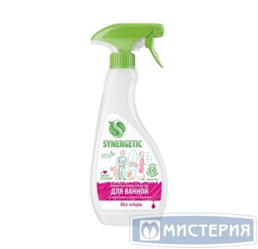 Средство для очистки сантехники "Synergetic" Для ванной, триггер, 500 мл 8 шт/кор РОССИЯ 104052/8