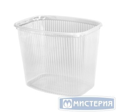 Контейнер прямоугольный 139х102х125мм, 1000 мл, с вертикальными рёбрами