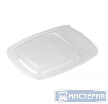 Крышка к контейнеру купол. 2-секц. 230х170х22,5 мм, прозр., ПП, 50 шт/упак "ПолиЭр" 300 шт/кор РОССИЯ К-230 К-2