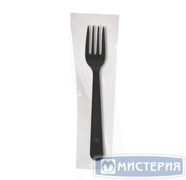 Комплект столовых приборов №1 [вил. Кристалл 180 мм, черн., ПС], 300 шт/кор 300 шт/упак РОССИЯ Н11-002