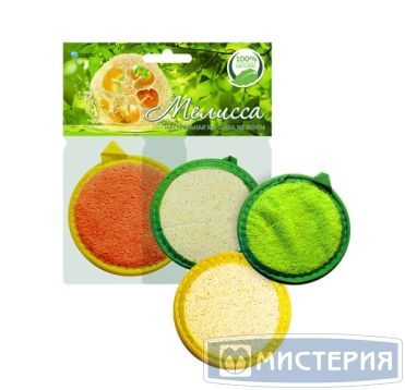 Мочалки для лица, разноцв., 22 г, 2 шт/упак 60 упак/кор РОССИЯ 4.2