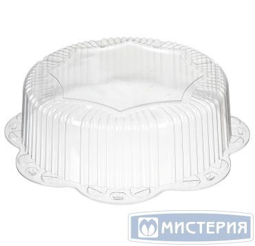Упаковка для торта [крышка] d455хh120[d380хh110] мм, прозр., ОПС, 50 шт/кор "Комус" 50 шт/упак РОССИЯ Т-450К (М) (Т)
