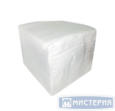 Салфетки 250х250 мм 1-сл., бел., бум., 100 шт/упак 50 упак/кор РОССИЯ