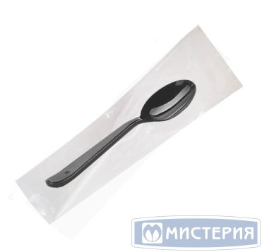 Комплект столовых приборов №1 [лож.ст. Кристалл 180 мм, черн., ПС], 300 шт/кор 300 шт/упак РОССИЯ Н11-004