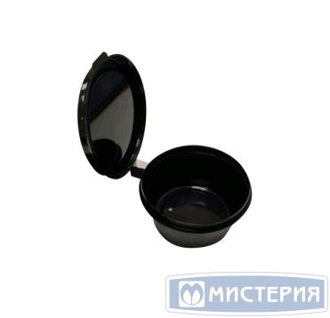 Соусник 30 мл, круглый, черный