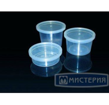 Контейнер для пресервов/мёда 150мл, "банка" d=96мм, h=30мм, прозрачный, ПП