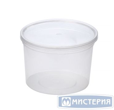 Крышка для контейнера под пресервы и мёд, кругл., d 112мм, прозрачная, ПП