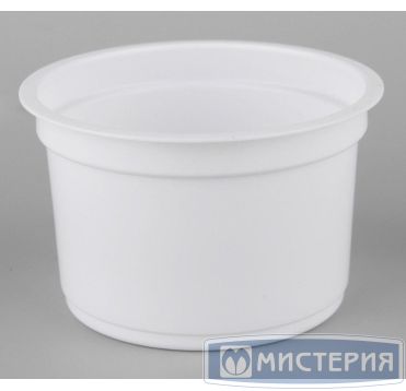 Контейнер под запайку 250 мл, 1-секц. d95х h67 мм, бел., ПП, 25 шт/упак "ПолиЭр" 500 шт/кор РОССИЯ К-95-250бел.