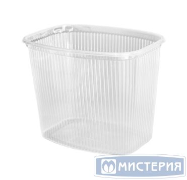 Контейнер прямоугольный 139х102х125мм, 1000 мл, с вертикальными рёбрами