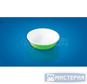 Контейнер-миска для супа 500 мл, d-135мм, h-65мм светлозеленая