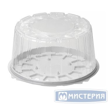 Упаковка для торта [крышка] d226хh116[d203хh106] мм, прозр., ОПС, 190 шт/кор "Комус" 190 шт/упак РОССИЯ Т-192К ЭКОНОМ