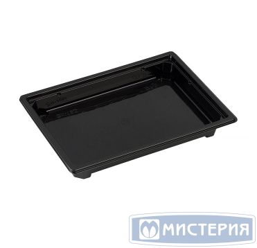 Контейнер для суши 1-секц. 188х133х30 мм, без крышки, черн., ПЭТ, 420 шт/кор "ПолиЭр" 420 шт/упак РОССИЯ Сп-19Д суши