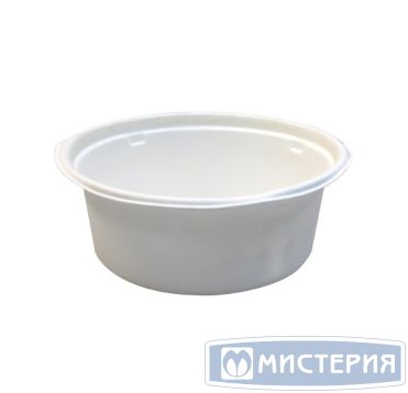 Тарелка одноразовая глубокая 350 мл, d130 мм, бел., сах. тростник, 50 шт/упак "GREEN MYSTERY" 600 шт/кор КИТАЙ ТМ-L101/ТМ-L101А